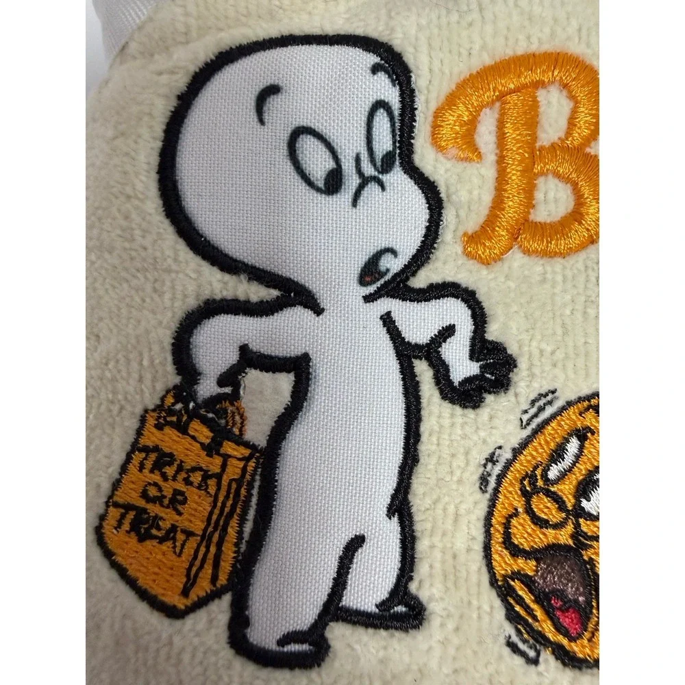NWT Halloween Casper The Friendly Ghost Hand Towel Set Of 2 Cream Towels